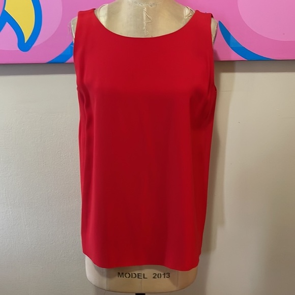 Moschino Red Sleeveless Blouse Cruise Me Baby - Picture 2 of 9